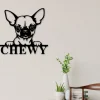 Chihuahua Dog Sign, Chihuahua Metal Sign, Chihuahua Name Sign, Pet Name Sign, Dog Lover Sign, Gift For Pet Owner