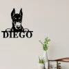 Dobermann Dog Sign, Dobermann Metal Sign, Dobermann Name Sign, Pet Name Sign, Dog Lover Sign, Gift For Pet Owner