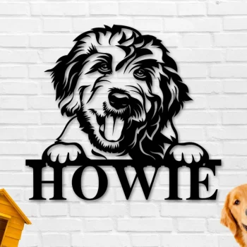 Goldendoodle Dog Sign, Goldendoodle Metal Sign, Goldendoodle Name Sign, Pet Name Sign, Dog Lover Sign, Gift For Pet Owner
