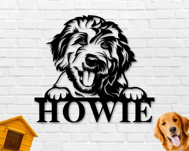 Goldendoodle Dog Sign, Goldendoodle Metal Sign, Goldendoodle Name Sign, Pet Name Sign, Dog Lover Sign, Gift For Pet Owner