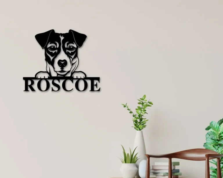 Jack Russell Terrier Dog Sign, Jack Russell Terrier Metal Sign, Jack Russell Terrier Name Sign, Pet Name Sign, Dog Lover Sign, Gift For Pet