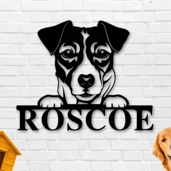 Jack Russell Terrier Dog Sign, Jack Russell Terrier Metal Sign, Jack Russell Terrier Name Sign, Pet Name Sign, Dog Lover Sign, Gift For Pet
