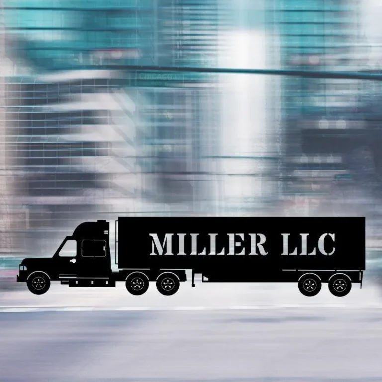 Semi Truck Sign With Custom Text Custom Metal Sign