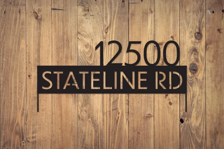 Custom Address Sign, Metal Address Sign, Metal Signs, Metal Yard Sign,