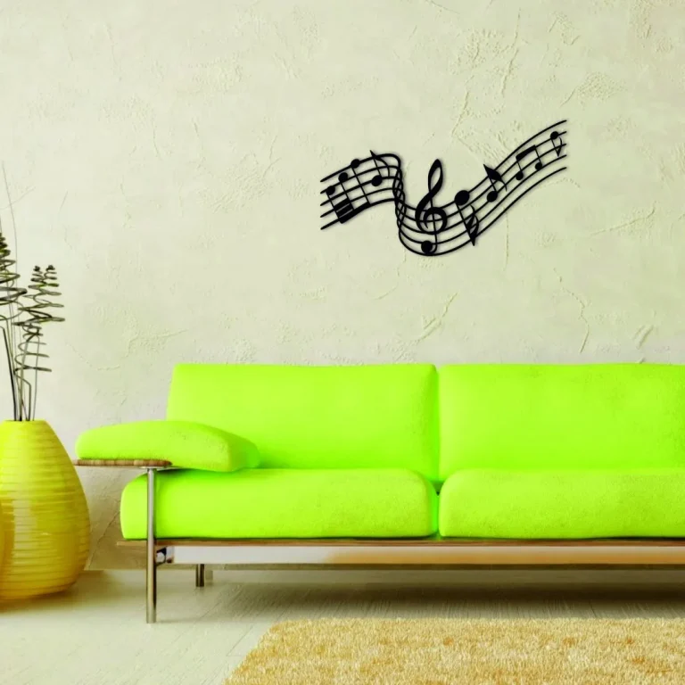 Metal Wall Decor, Metal Music Decor, Melody Notes Art, Home Living Room Decoration, Wall Hangings, Music Lover Decor, Office Wall Decor