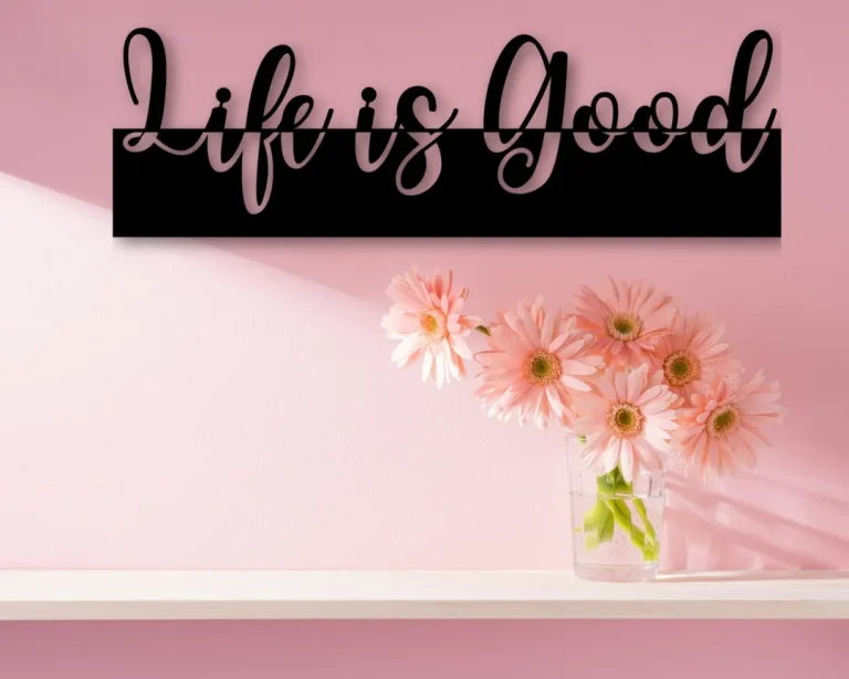Life Is Good Metal Sign, Life Is Good, Quote Sign, Custom Message, Personalized Sign, Rustic Decor, Modern Decor, Gift For Her, Wall Decor