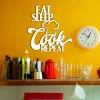 Eat Sleep Cook Repeat, Kitchen Wall Decor, Mothers Day Gift, Dining Room Wall Art, Farmhouse Decor, Rustic Metal Word, Housewarming Gift
