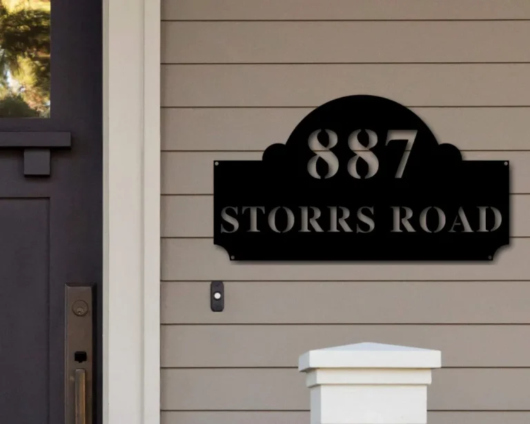 Address Sign, Modern Address Sign, Metal House Numbers, Housewarming Gift, Custom Metal Address Sign, Street Address Sign