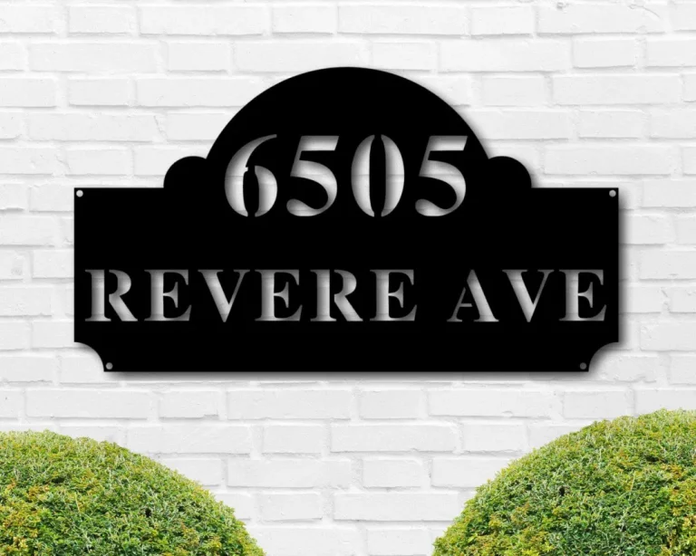Address Sign, Modern Address Sign, Metal House Numbers, Housewarming Gift, Custom Metal Address Sign, Street Address Sign