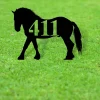 Horse Themed Custom Address Steel Yard Sign, Horse Address Sign, Horse House Number Plaque, Custom Metal Sign, Address Plaque, Front Yard