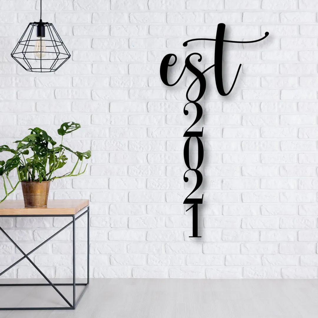 il_fullxfull.2890918439_mufm_1024x1024_2x_3cc0f992-7060-4b0b-afd4-9212ef0adba2.webp Established Metal Sign, Established Sign, Metal Established Sign, Wedding, Wedding Year, Anniversary Gift, Metal Wall Art, Wall Decor