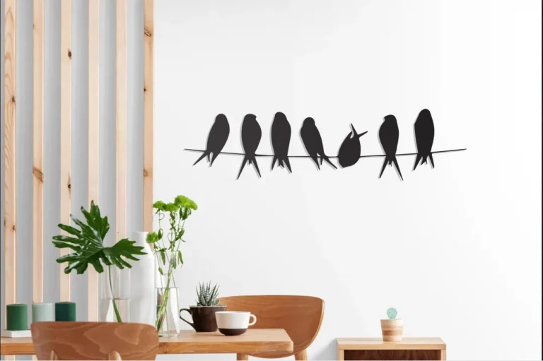 Birds On The Branch Metal Wall Decor, Wall Hanging Metal Wall Art Bird, Elegance Metal Home Decoration Ideas, Minimalist Decor Art Gift Home