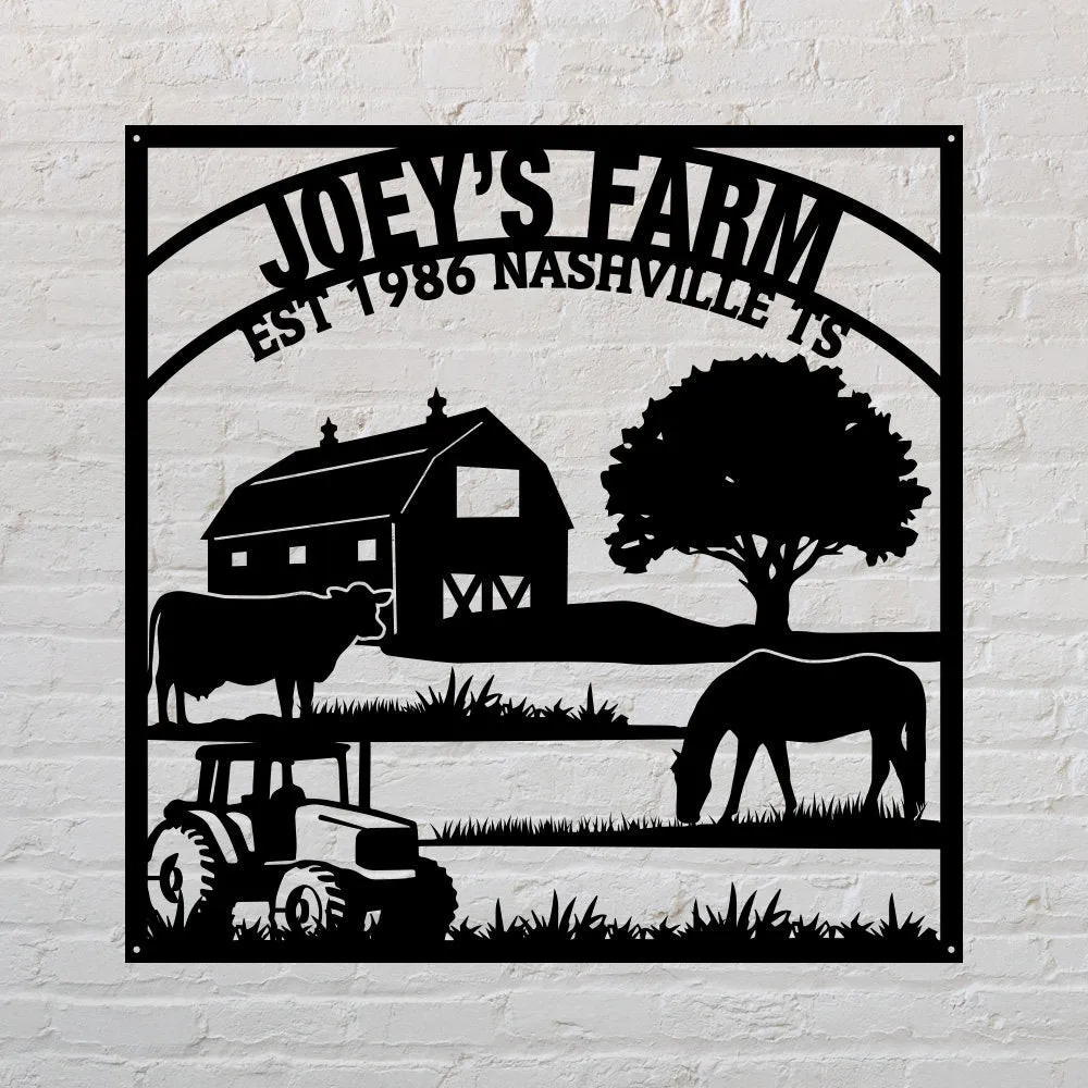 il_fullxfull.2912318629_3ypc.webp Large Entrance Gate Ranch Sign With Deer, Personalized, Cabin, Wildlife, Barn Decor, Farm Decor, Farm Name Sign, Outdoor Decor, Metal Sign