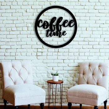 Coffee Metal Sign, Coffee Time Decor, Kitchen Decor, Mother's Day