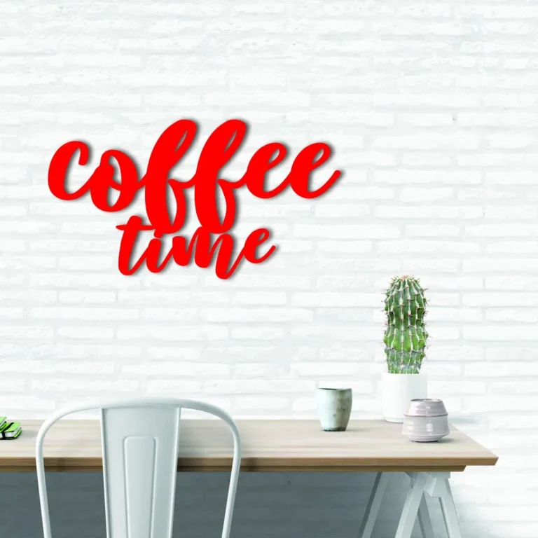 Coffee Metal Sign, Coffee Time Decor, Kitchen Decor, Mother's Day