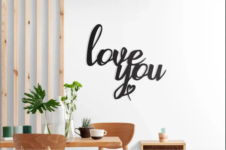 Love You Metal Wall Sign, Metal Wall Decor, Letter Metal Art, Valnetine Days Gift, Engaging, Wedding Gift, Anniversary Gift, Girl Friend