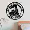 Railroad Signs - Train Decor - Railway Sign - Train Sign - Train Room - Metal Sign - Wall Hangings - Metal Wall Art - Father's Day Gift