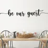 Be Our Guest Metal Word Art, Honey Script Word Art, Indoor Outdoor Be Our Guest Metal Sign, Be Our Guest Metal Wall Art, Farmhouse Decor