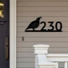 Quail Address Sign, Bird Sign, Bird Address Sign, Metal Address Sign, House Number Plaque, Custom Metal Address Sign, Metal House Numbers