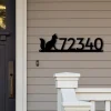 Fox Address Sign, Fox Metal Sign, Metal Fox Sign, Animal Address Sign, Fox, Address Signs, House Number Plaque, Address Plaque, Metal Signs