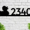 Duck Address Sign, Duck Metal Sign, Metal Duck Sign, Hunting Sign, Hunting Decor, Hunting Camp Sign, Hunter Gift, Address Plaque, Metal Sign