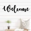 Welcome Metal Word Art,autumn Script Word Art, Indoor Outdoor Welcome Metal Sign, Metal Wall Art, Farmhouse Decor, Welcome Word Art