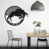 Personalized Metal Bull Wall Art, Metal Wall Art, Customized Home Decoration, New Home, Housewarming Gift