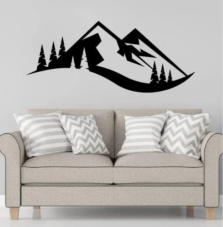 Mountain Metal Home Decor, Mountain Wall Art, Mountain Metal Wall Art, Metal Wall Art, Wall Art, Metal Wall Decor