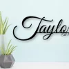 Personalized Family Name Metal Sign, Housewarming Gift, Custom Name Sign, Metal Address Sign, Metal Family Sign, Name Sign, Established Sign