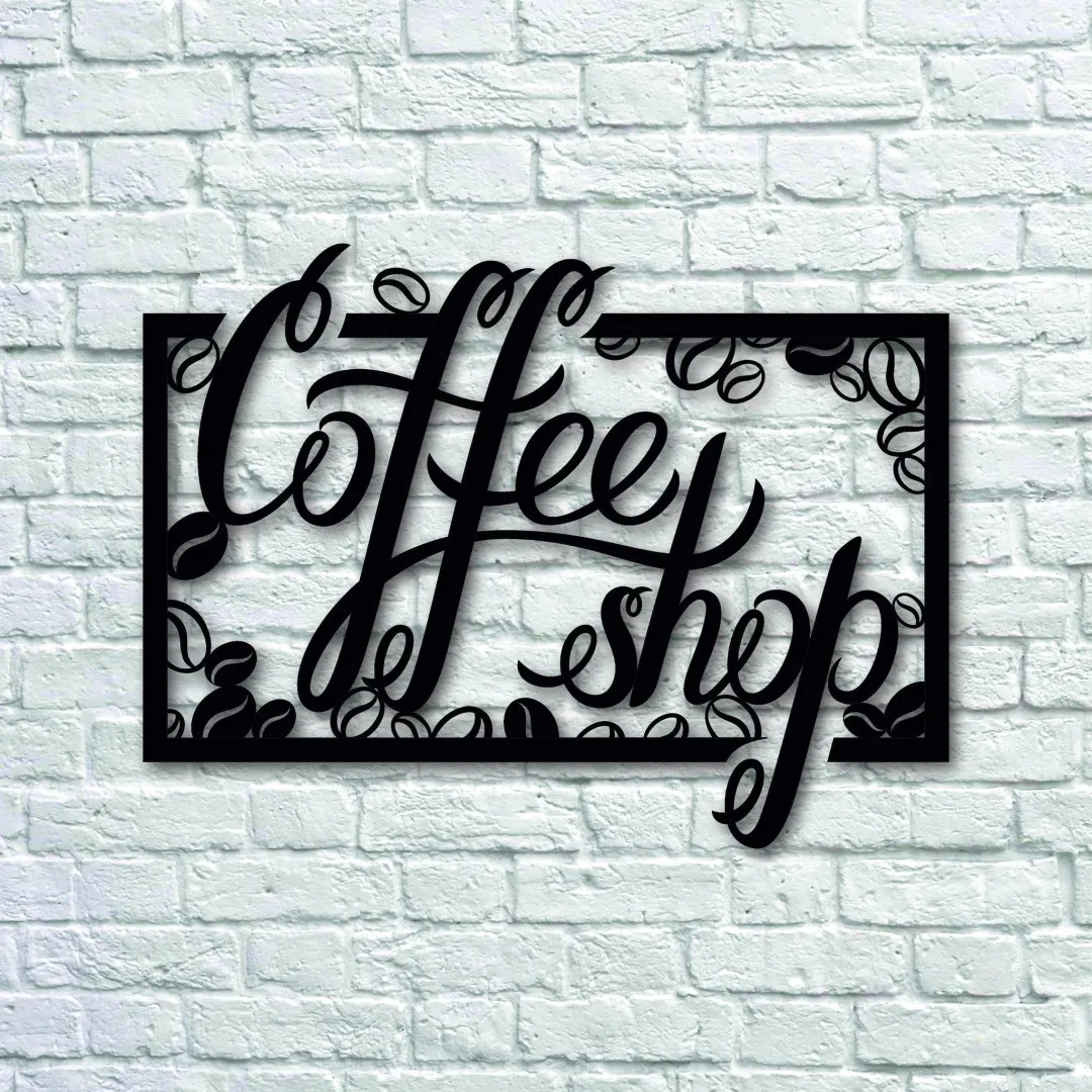il_fullxfull.2964386953_596l_1024x1024_2x_56bc52fc-ee10-4bd7-8d3e-78d4eb6032ee.webp Coffee Shop - Metal Sign, Coffee Bar - Metal Wall Art, Coffee Bar - Sign, Metal Words, Metal Wall Decor, Metal Signs, Housewarming Gift