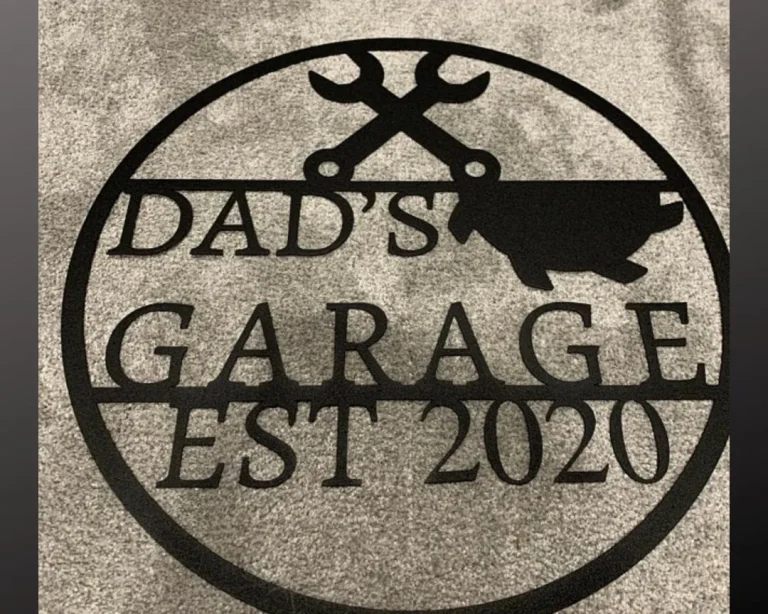 Workshop Sign, Fathers Day Gift, Garage Decor, Tool Shed, Gift For Dad, Gift For Him, Custom Metal Garage Sign, Personalized