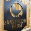 Chicken Farm Sign- Metal Chicken Sign - Personalized Farm Sign - Chicken Coop Sign - Barn Sign - Personalized Farm Sign - Chicken Farm