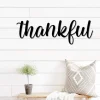 Thankful Metal Word Art, Kembara Script Word Art, Indoor - Outdoor Thankful Metal Sign, Farmhouse Decor, Thankful Word Art, Metal Art