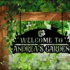 Welcome To Our Garden Hanging Metal Sign, Custom Garden Sign, Metal Garden Sign, Flower Garden, Garden Welcome Sign