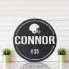Custom Football Sign, Name Sign, Man Cave Sign, Metal Sign, Gifts For Dad, Gifts For Men, Gifts For Football Fans