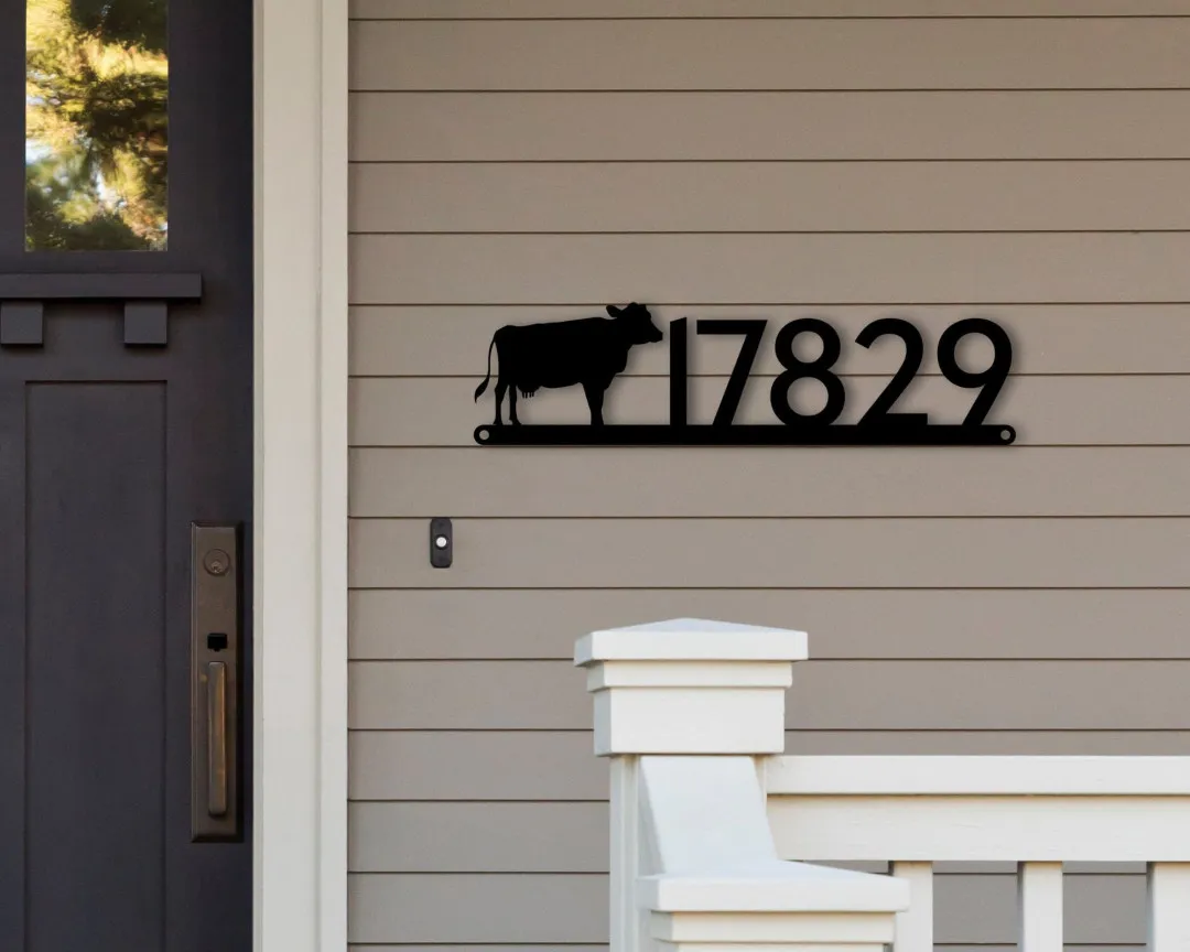 il_fullxfull.2980975687_bs3m_1024x1024_2x_a045e71a-4186-4c3b-85ca-63ea8dcde31b.webp Cow Address Sign, Cow Metal Sign, Metal Farm Sign, Cow Ranch Sign, Metal Cow Address Signs, House Number Plaque, Metal Signs
