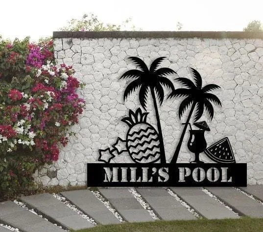 il_fullxfull.2981206903_esnt_1024x1024_2x_de1a1940-5f7a-4817-8fc5-509586701d86.webp Palm Tree Scene Sign, Metal Beach House Sign, Beach House Decor, Outdoor Family Sign, Outdoor Decor, Wall Art, Metal Sign, Beach Sign