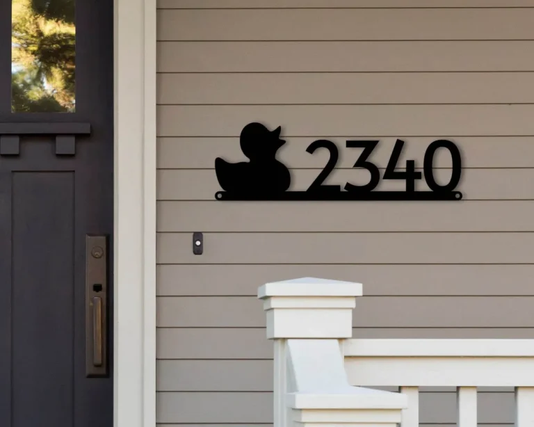 Duck Address Sign, Duck Metal Sign, Metal Duck Sign, Hunting Sign, Hunting Decor, Hunting Camp Sign, Hunter Gift, Address Plaque, Metal Sign