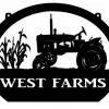 Metal Farm Sign,tractor Corn Stalks Sign, Metal Wall Art, Metal House Sign