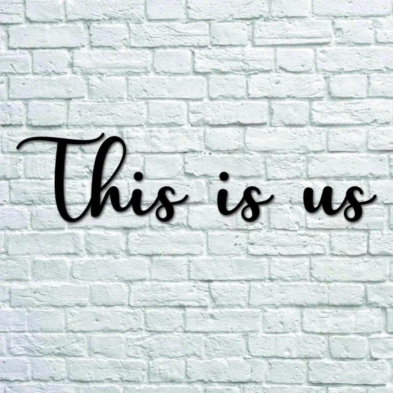 This Is Us Metal Wall Art Signs With Sayings Metal Letters Home Wall Decor Wall Hanging Housewarming Gift Farmhouse Words Laser Cut