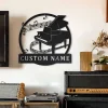 Personalized Piano Monogram Metal Sign Art, Custom Piano Monogram Metal Sign, Piano Gifts For Men, Piano Gift, Musical Instrument