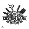 Personalized Hair Stylist Metal Sign Art, Custom Hair Stylist Monogram Metal Sign, Hair Stylist Gifts, Job Gift, Hair Salon Gift
