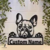 Personalized French Bulldog Metal Sign Art, Custom French Bulldog Metal Sign, French Bulldog Dog Gifts For Men, Dog Gift, Animal Gift