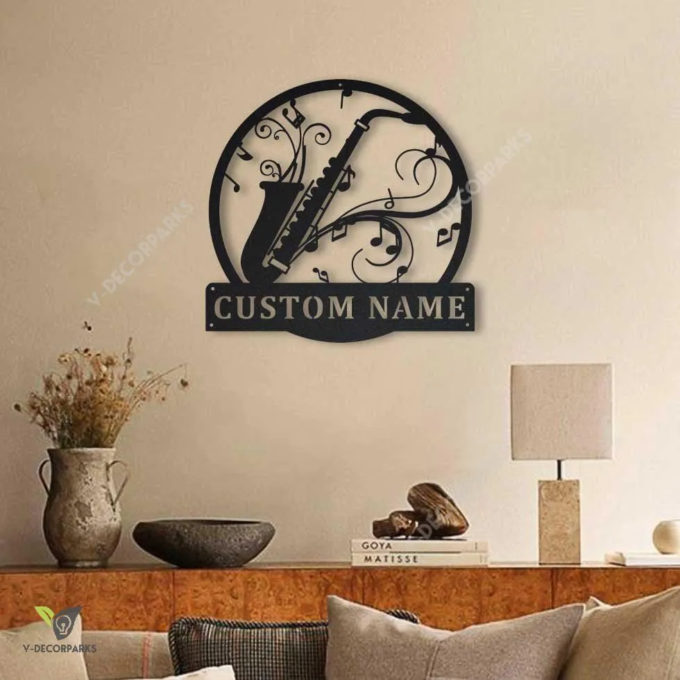 il_fullxfull.3015603584_kpgx_2bf72007-8667-44ad-b004-f40a358f7392.webp Personalized Saxophone Metal Sign Art, Custom Saxophone Metal Sign, Saxophone Gifts For Men, Saxophone Gift, Musical Instrument Gift