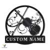 Personalized Violin Monogram Metal Sign Art, Custom Violin Monogram Metal Sign, Musical Instrument Gift, Music Gift
