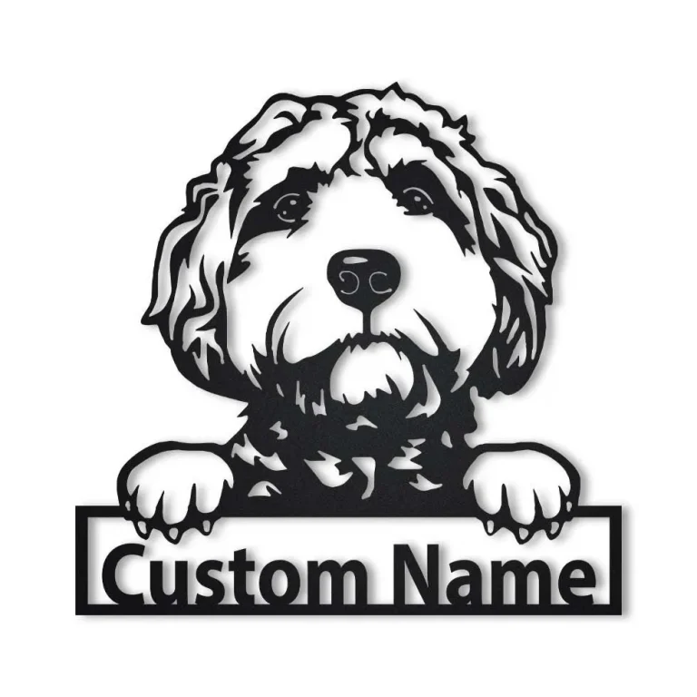 Personalized Goldendoodle Dog Metal Sign Art, Custom Goldendoodle Dog Metal Sign, Goldendoodle Dog Gifts Funny, Dog Gift, Animal Custom