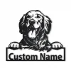 Personalized Golden Retriever Metal Sign Art, Golden Retriever Metal Sign, Golden Retriever Gifts Funny, Dog Gift, Animal Custom