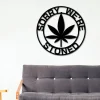 Custom Marijuana Sign, Weed Metal Wall Decor Custom Name Metal Sign, Personalized Name Cut Metal Sign Wall Hanging Decor