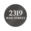 Metal Circle Address Sign - Custom Metal Sign - Outdoor Metal Sign - House Numbers - Address Sign -housewarming Gift