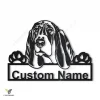 Personalized Basset Hound Dog Metal Sign Art, Basset Hound Metal Sign, Basset Houndgifts Funny, Dog Gift, Animal Custom